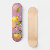 Waterverf citroenen 24 skateboard (Voorkant)