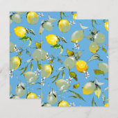 Waterverf citroenen 27 save the date (Voorkant / Achterkant)