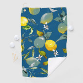 Waterverf citroenen 28 golfhanddoek (Insitu)