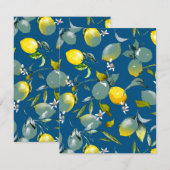 Waterverf citroenen 29 save the date (Voorkant / Achterkant)