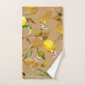 Waterverf citroenen 33 bad handdoek (Handdoek)