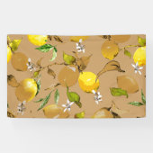 Waterverf citroenen 33 spandoek (Horizontaal)