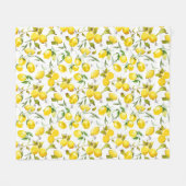 Waterverf citroenen 5 fleece deken (Voorkant (Horizontaal))