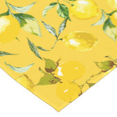 Waterverf citroenen 8 korte tafelloper (Hoek)