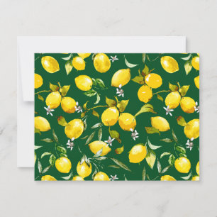 Waterverf citroenen 9 notitiekaartje