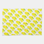 Waterverf citroenen Citrus Pattern Land Theedoek (Horizontaal)