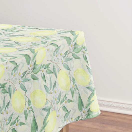 Waterverf citroenen, citrustafelblad tafelkleed (Voorbeeld)