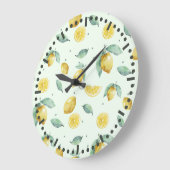 Waterverf citroenen grote klok (Hoek)