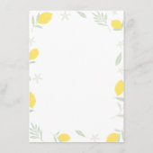 Waterverf citroenen Lijst Informatiekaartje (Achterkant)