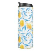 Waterverf citroenen: met de hand getekend. thermosbeker (Geroteerd rechts)