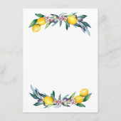 Waterverf citroenen Olijven Informatiekaartje (Achterkant)