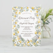 Waterverf Citroenen Pauw Kaart (Staand voorkant)