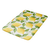 Waterverf citroenpatroon badmat (Gekanteld)