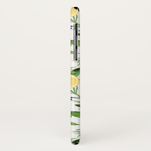 Waterverf Citroenschijfjes en Foliage Pattern Case-Mate iPhone Case (Achterkant/links)