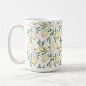 Waterverf citroenvruchtencitrusvruchten koffiemok (Links)