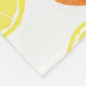 Waterverf Citrus Fruit Pattern Fleece Deken (Hoek)