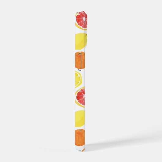 Waterverf Citrus Fruit Pattern iPhone 15 Hoesje (Rechterkant)