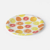 Waterverf Citrus Fruit Pattern Papieren Bordje (Gekanteld)