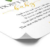 Waterverf Citrus Lemon Baby shower Game Poster (Hoek)