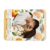 Waterverf Citrus Sinaasappel Bladeren Save the Dat Magneet (Horizontaal)