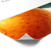 Waterverf Citrus Sinaasappel Leaves Zitkaarten Poster (Hoek)