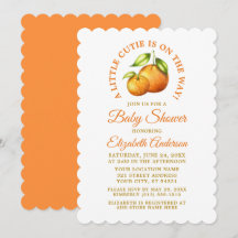 Waterverf Citrus Sinaasappels een kleine kabelscho