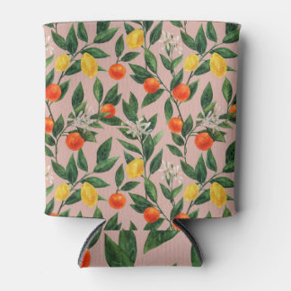 Waterverf Citrus takken Ornament Patroon Blikjeskoeler