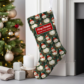 Waterverf Classic Kerstkous gepersonaliseerd Grote Kerstsok