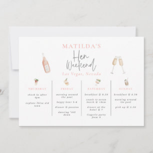 Waterverf cocktail champagne weekend