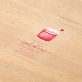 Waterverf Cocktail Galentine's Day Party Acryl Uitnodigingen (Laagn)