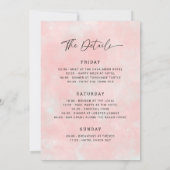 Waterverf Cocktails Bachelorette Weekend Kaart (Achterkant)