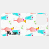 Waterverf Cocktails Drink monogrammen Case-Mate iPhone Case (Achterkant / Rechts)