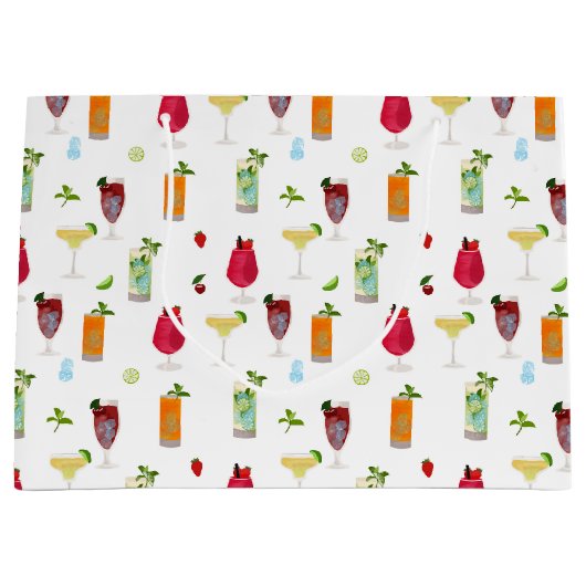 Waterverf cocktails & party Drinken Groot Cadeauzakje (Voorkant)