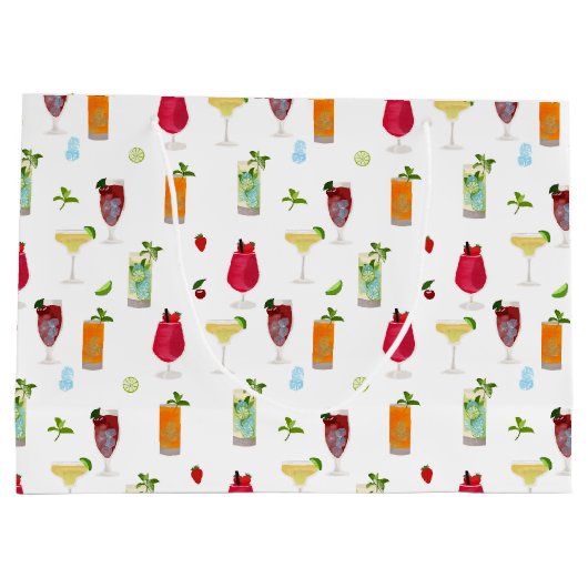 Waterverf cocktails & party Drinken Groot Cadeauzakje (Achterkant)