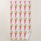 Waterverf Coffee Ice Cream Cone Strandlaken (Voorkant)