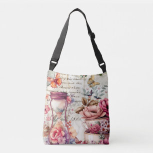  Waterverf collage Crossbody Tas