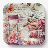  Waterverf collage Papieren Bordje (Voorkant)