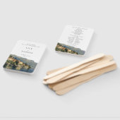 Waterverf Comomeer Italiaans huwelijksprogramma Handwaaier (Niet-gemonteerd)