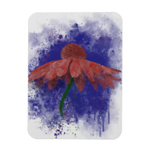 Waterverf Coneflower Magneet