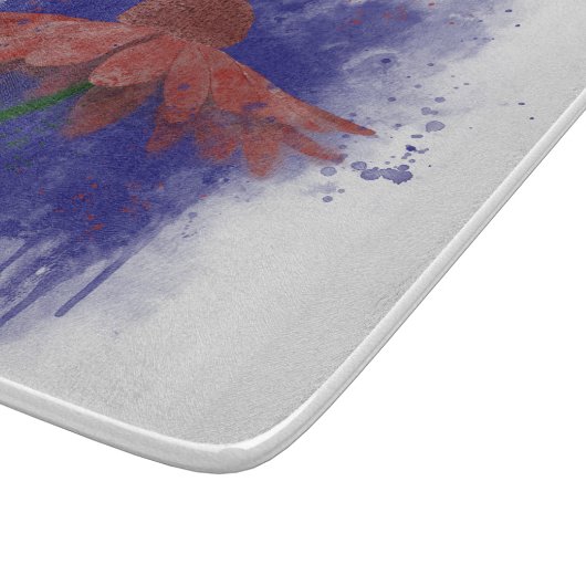 Waterverf Coneflower Snijplank (Hoek)