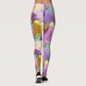 Waterverf conversatie harten leggings (Achterkant)