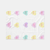 Waterverf Convo Heartz BAE Fleece Blanket (Voorkant (Horizontaal))