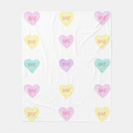 Waterverf Convo Heartz BAE Fleece Medium Blanket Deken
