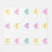 Waterverf Convo Heartz BAE Fleece Medium Blanket Deken (Voorkant (Horizontaal))