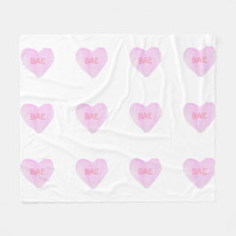 Waterverf Convo Heartz Bae Medium Fleece Blanket