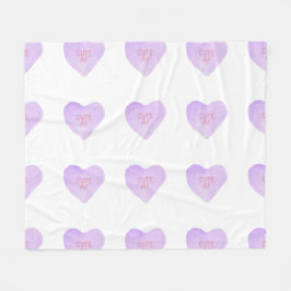 Waterverf Convo Heartz CUTE AF Fleece Blanket