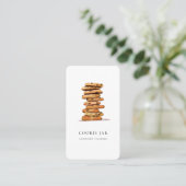 Waterverf cookie Bakkerij visitekaartje (Staand voorkant)