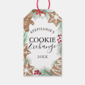 Waterverf Cookie Exchange Cadeaulabel (Voorkant)