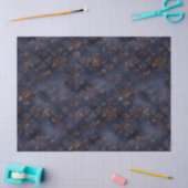 Waterverf Copper Patina Damask Pattern Tissuepapier (Craft)
