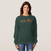 Waterverf Coquette Bow Pumpkin Herfst Thanksgiving Trui (Voorkant volledig)